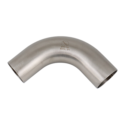 Alfa Laval 2" B2S Bend 90° Tri-Clover® UltraPure Tube, Weld, 316L, 20Ra/Polished/SF1 (Int./Ext.), ASME BPE