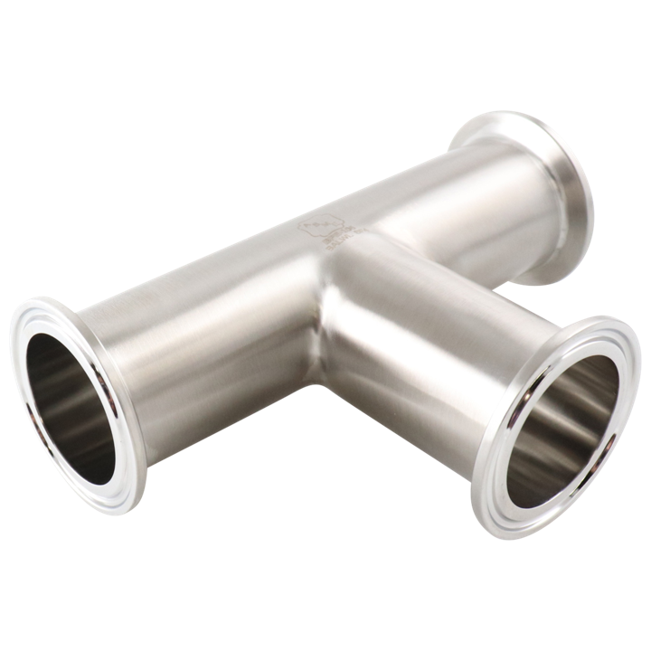 Alfa Laval 1" B7MP Equal Tee (Tri-Clamp) Tri-Clover® Hygienic, 304L, 0.8Ra/Polished (Int./Ext.), Tri-Clamp, 3A