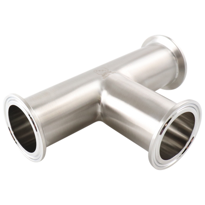 Alfa Laval 1" B7MP Equal Tee (Tri-Clamp) Tri-Clover® Hygienic, 304L, 0.8Ra/Polished (Int./Ext.), Tri-Clamp, 3A