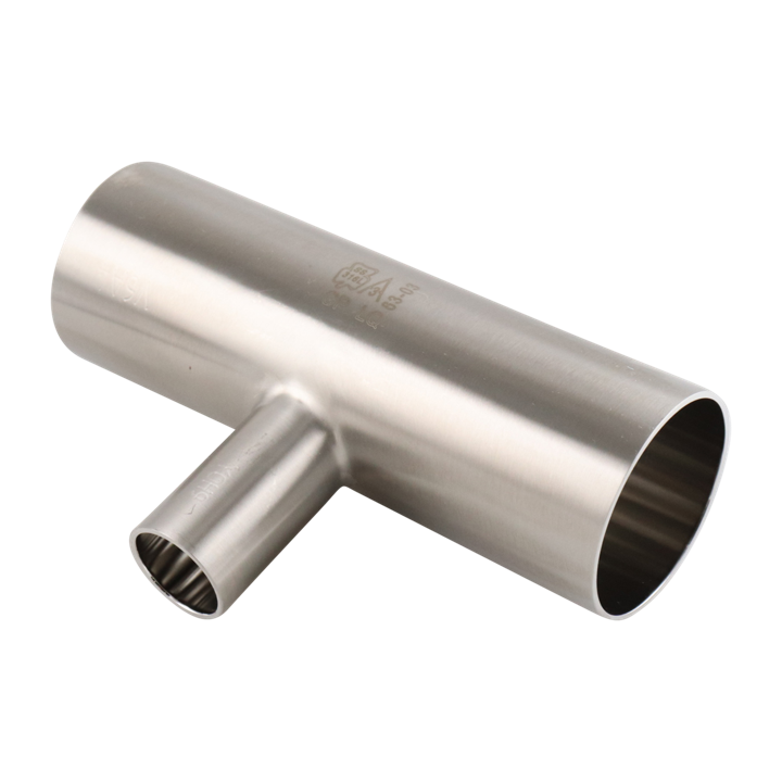 Alfa Laval 1" x 2" B7RWWW Reducing Tee, Weld, 316L, 0.5Ra/Polished/SF1 (Int./Ext.)