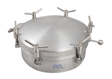 Alfa Laval 400 LKDC-LP  Manway, 150 mm (H), Q (Silicone), Supplied With Stainless Steel Handles (Safety Pin & Spring Assist)