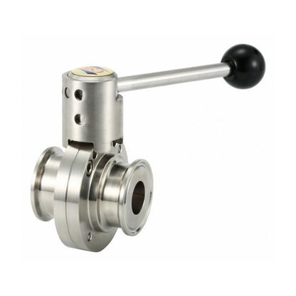 Alfa Laval 1" Manually Operated Unique Single Seat Valve, 316L, 0.8/Blasted (Int./Ext.), Shut Off, EPDM, ISO, Body Type 200, Weld Ends