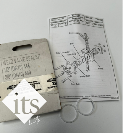 1/2" Worcester® A44 Series Ball Valve, 316L. Butt Weld OD (Ext.) X69215 - X20330