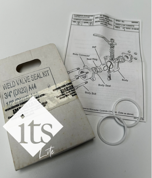 3/4" Worcester® A44 Series Ball Valve, 316L. Butt Weld OD (Ext.) X69256 - X20342