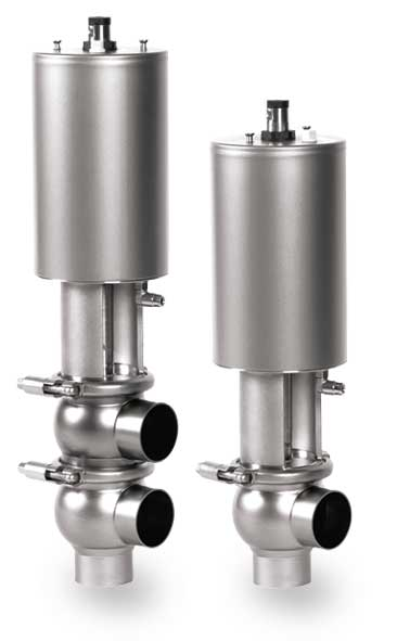 Alfa Laval 3" Long Stroke Unique Single Seat Valve, 316L, 0.8/Blasted (Int./Ext.), Normally Open, Shut Off, EPDM, Body Type 200, Weld End