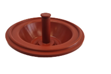 2" Pipetite Pre-Sure™ Cap Red Silicone Diaphragm
