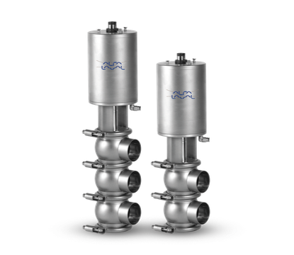 Alfa Laval Reverse Acting Unique Single Seat Valve, 316L, 0.8/Blasted (Int./Ext.), Shut Off, EPDM, Body Type 022, Weld End