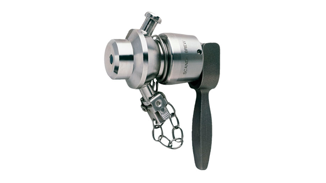 Alfa Laval SCANDI BREW® 3/8" (BSP) Membrane Sample Valve, Screwed BSP, 0-10 Bar, Supplied With Manual Handle & Micro Port, 316L, 0.8 Ra (Int.)