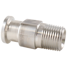Alfa Laval 3/8" x 3/4" 21MP NPT Adapter (Male) Tri-Clover® UltraPure, 316L, 0.4EP³/Polished/SF4 (Int./Ext.), ASME BPE