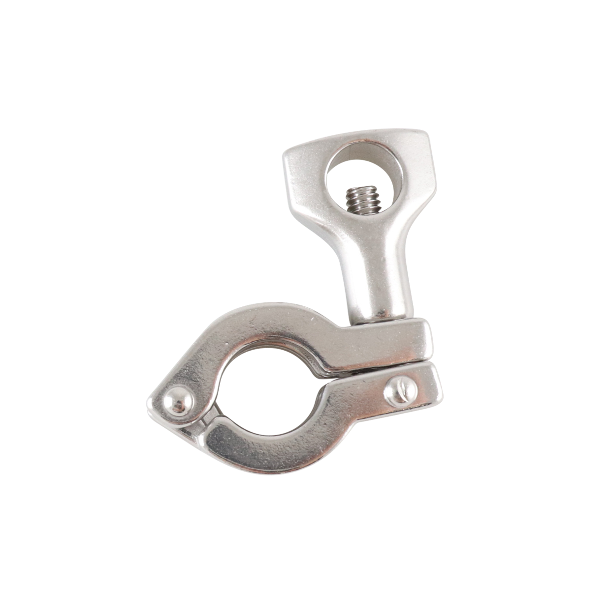 Alfa Laval 1/2"-3/4" A13MHM Clamp Ring Tri-Clover® Hygienic, 304L, Single Hinge