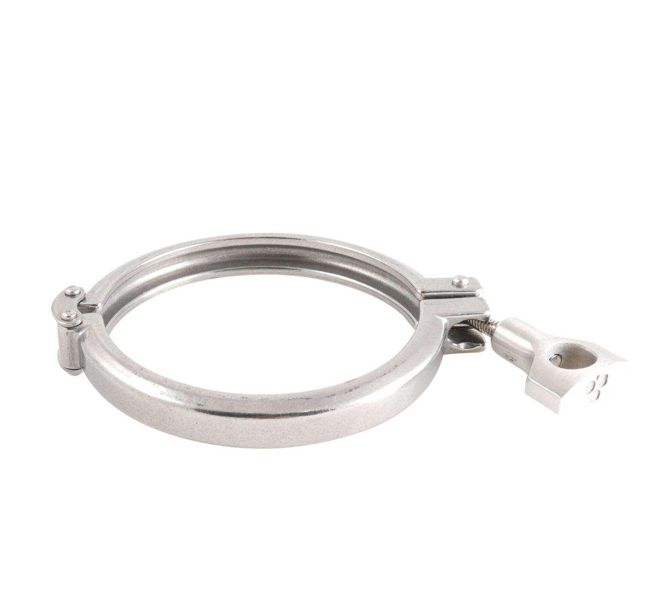Alfa Laval 4" 13MHHM Clamp Ring Tri-Clover® Hygienic, 304L, Double Hinged