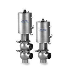 DIN-80 Alfa Laval Two Step Unique Single Seat Valve, 0.8/Blasted, Normally Open, Maintainable, Change Over, EPDM, DIN, Body Type 220, Weld.